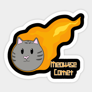 Meowise Comet Sticker